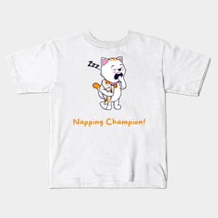 sleepy cat Kids T-Shirt